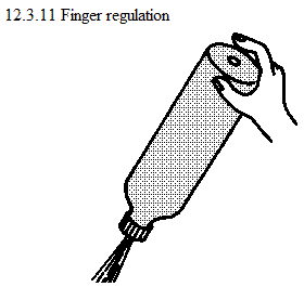 See diagram 12.3.11: Finger regulation.