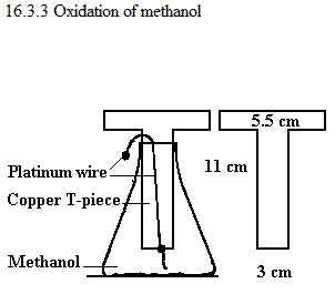 See diagram 16.3.3: Oxidation of methanol