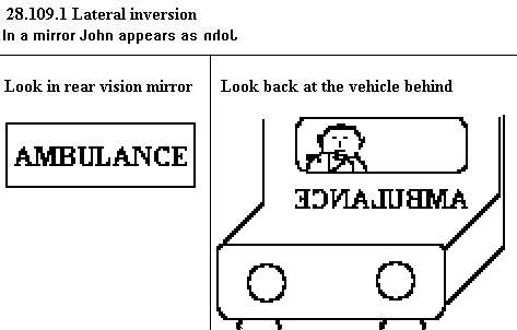 See diagram 28.109.1: Lateral inversion