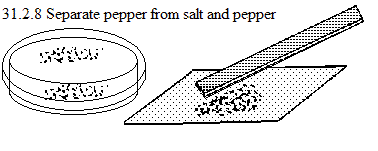 See diagram 31.2.8: Separate pepper from salt.