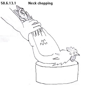See diagram 50.6.13.1: Neck chop method