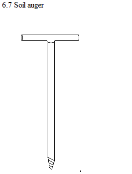 See diagram 6.7: Soil auger