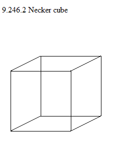 See diagram 9.246.2: Necker cube illusion.