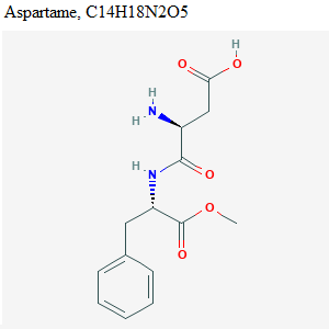 See diagram: Aspartame.