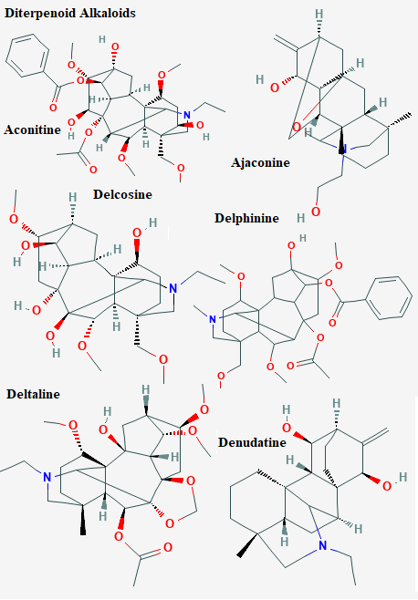 See diagram Diterpenoid1: Delcosine