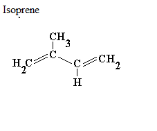 See diagram Isoprene: Isoprene