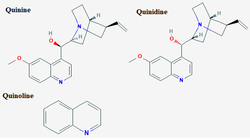 See diagram Quinine2: Quinidine